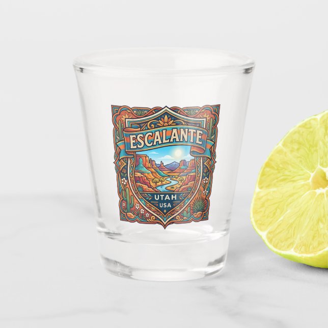 Escalante USA Shot Glass (Front)