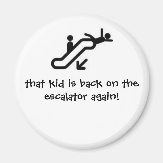 Escalator Kid Magnet (Front)