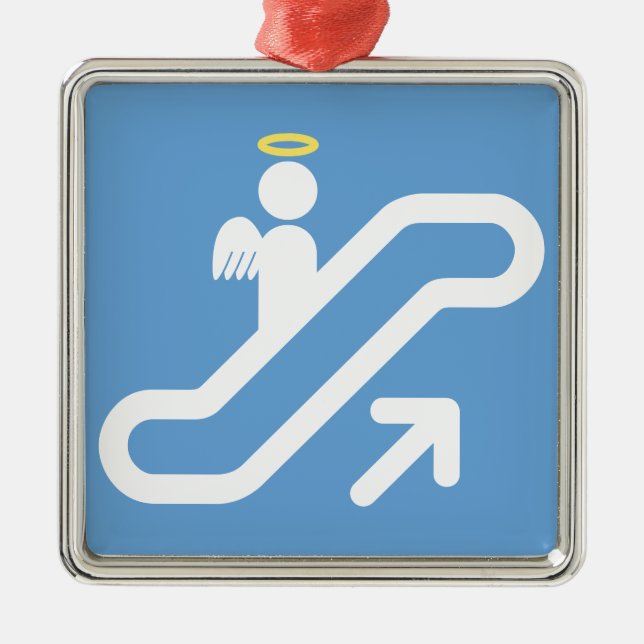 Escalator, no Stairway Metal Tree Decoration (Front)