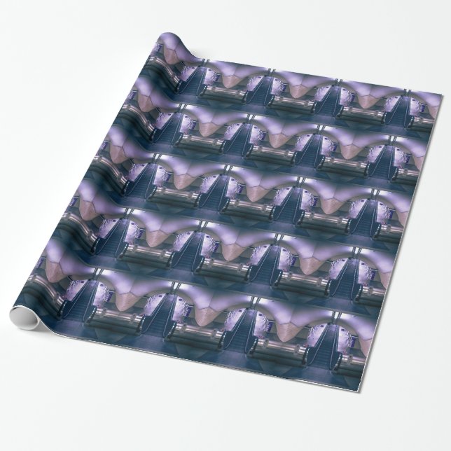 Escalator Wrapping Paper (Unrolled)