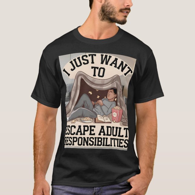 Escape Artist: Master of Cosy Blanket Forts and Sn T-Shirt (Front)