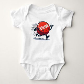 Escape button running  baby bodysuit