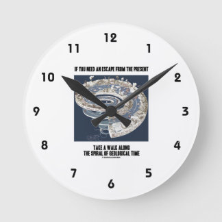Escape From Present Walk Along Geological Time Round Clock