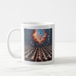 Escape from the Matrix: Surreal Exam Room Coffee Mug
