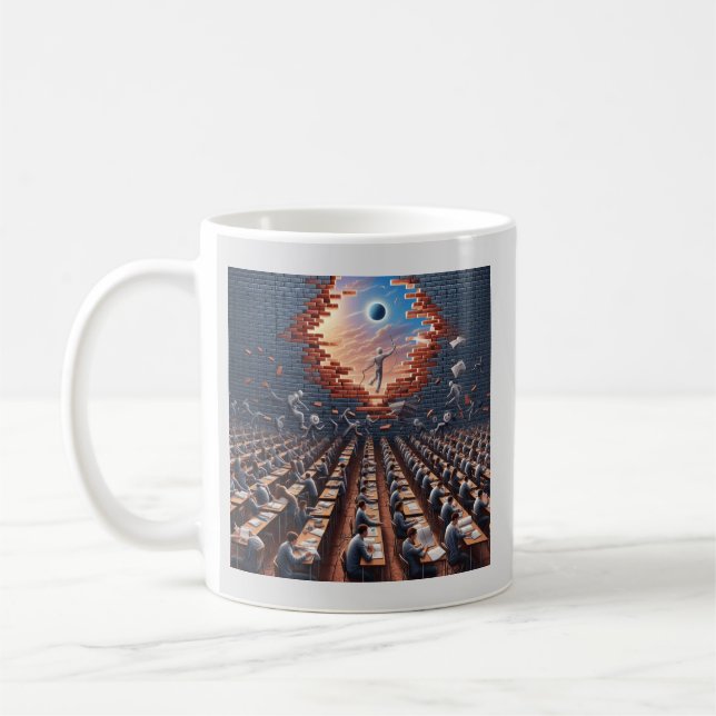 Escape from the Matrix: Surreal Exam Room Coffee Mug (Left)