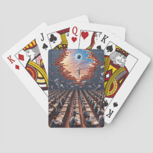 Escape from the Matrix: Surreal Exam Room Playing Cards