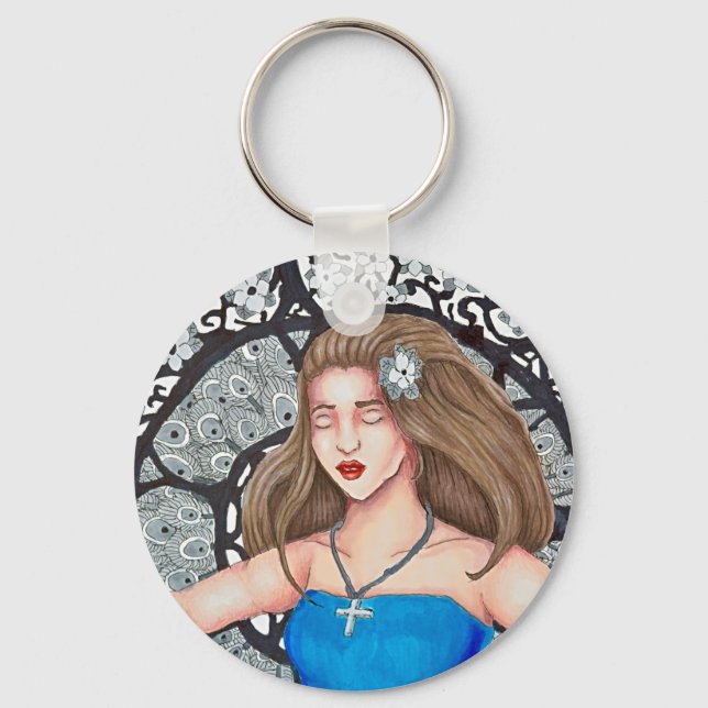 Escape Illustration keychain (Front)