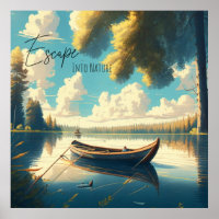 Escape Into Nature | Fishing Rowboat