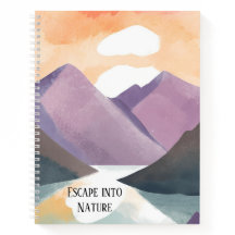 Escape Into Nature Watercolor Bullet Journal