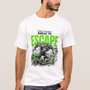 ESCAPE Mutant  Sci-Fi Horror Graphic T-Shirt