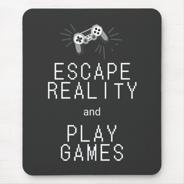 Escape Reality Play Games Retro Mouse Mat (Front)