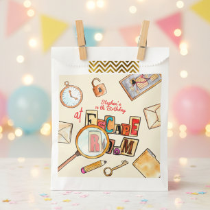 Escape room birthday favour bags