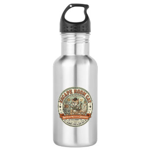 Escape Room Cat Escape Room Cat Vintage Vector Art 532 Ml Water Bottle