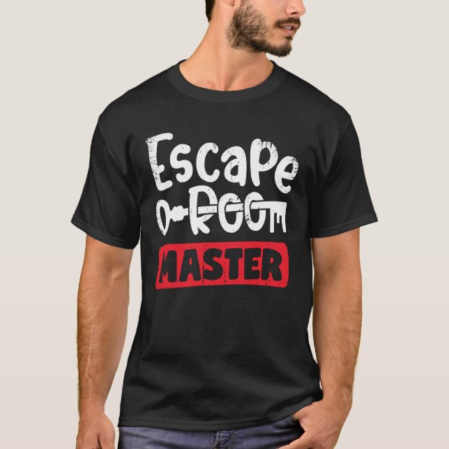 Escape Room Master Game Player Gift T-Shirt (Front)