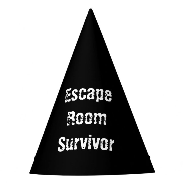"Escape Room" Party Hats (Front)