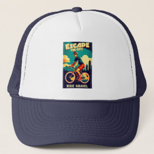 Escape The City Ride Gravel Cycling Trucker Hat