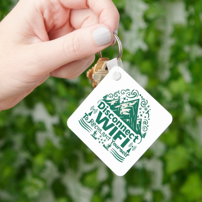Escape the Digital Reconnect with Nature Key Ring (Hand)