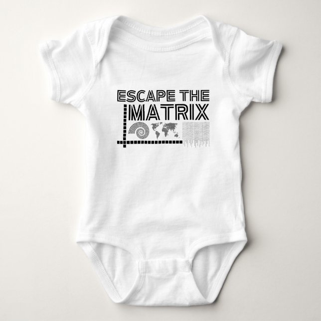 ESCAPE THE MATRIX BABY BODYSUIT (Front)