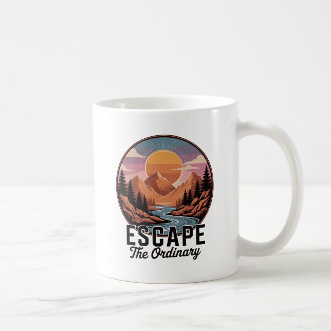 Escape The Ordinary - Nature Adventure Coffee Mug (Right)
