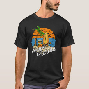 Escape To Florida Retro Vintage For Men Women Kids T-Shirt