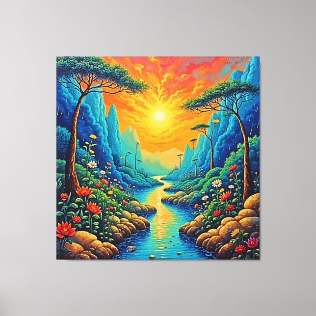 Escape to Nature Art Design Canvas Print (Front)