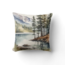 Escape to Nature | Watercolor Rustic Mountain
