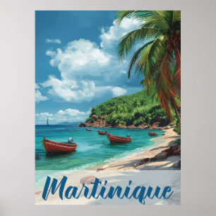 Escape to Paradise: Martinique Vintage Vacation Poster