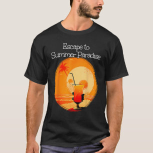 Escape to Summery Paradise with Sunset and soft Dr T-Shirt