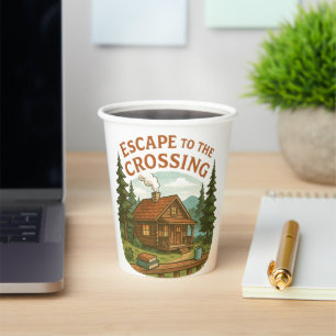 ESCAPE TO THE CROSSING Maggie Sullivan Cosy Cabin Paper Cups