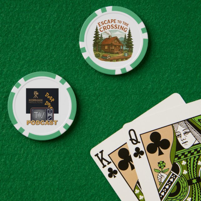 ESCAPE TO THE CROSSING Maggie Sullivan Cosy Cabin Poker Chips (Poker Table (Double))