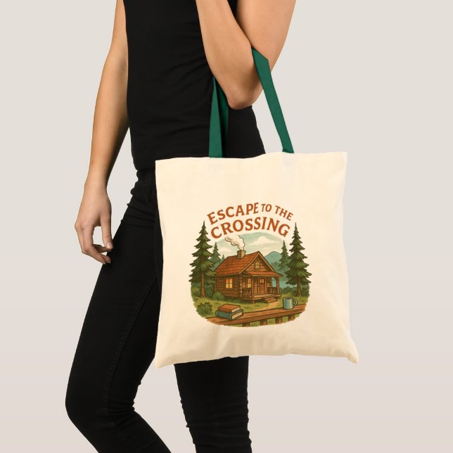 ESCAPE TO THE CROSSING Maggie Sullivan Cosy Cabin Tote Bag (Front (Product))