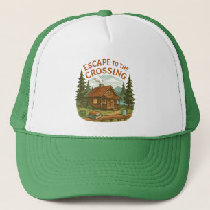 ESCAPE TO THE CROSSING Maggie Sullivan Cosy Cabin Trucker Hat