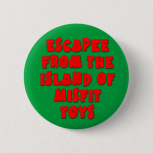 Escapee from the Island of Misfit Toys 6 Cm Round Badge