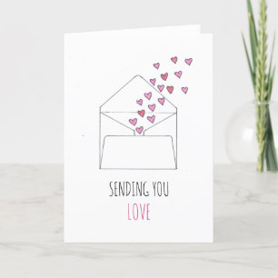 Escaping Hearts Valentine's Day Folding Card