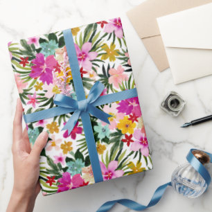 ESCAPISM Tropical Floral Wrapping Paper