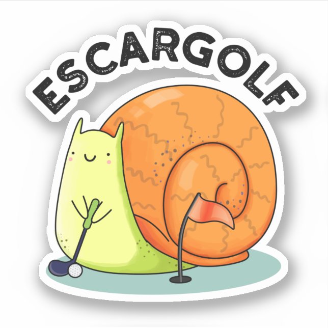 Escar-golf Funny Escargot Snail Pun  (Front)