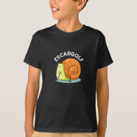 Escar-golf Funny Escargot Snail Pun Dark BG