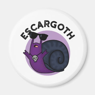 Escar-goth Funny Cool Goth Snail Pun Magnet