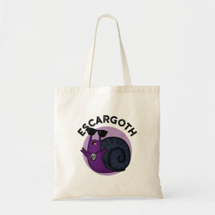 Escar-goth Funny Cool Goth Snail Pun Tote Bag