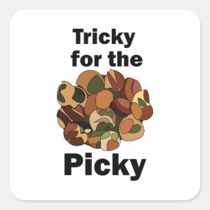 Escargot French Food Tricky For The Picky Funny Square Sticker