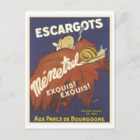 Escargot Mementrel Vintage Ad
