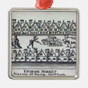 Escheape Market Metal Tree Decoration