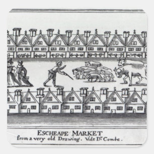 Escheape Market Square Sticker