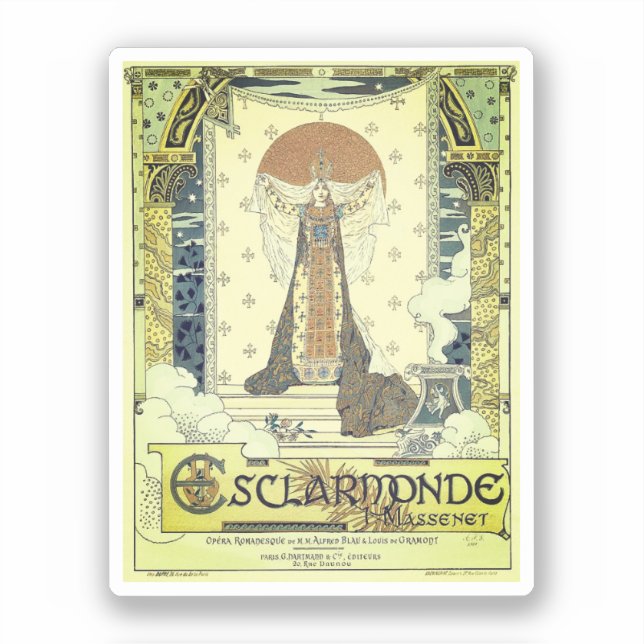 Esclarmonde opera vintage poster (Front)