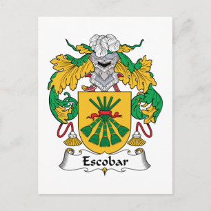 Escobar Family Crest Postcard