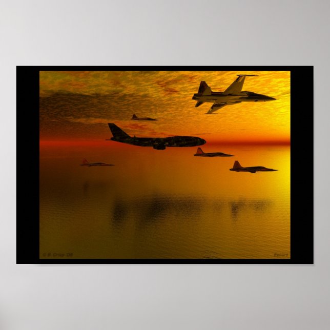 ESCORT Original Digital Art Print by B. Crisp (Front)