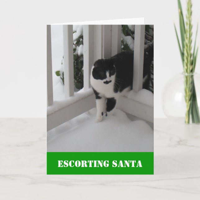Escorting Santa Card by Spec Ops Cat (Front)