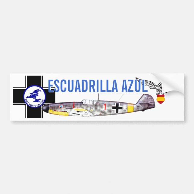 ESCUADRILLA AZUL BUMPER STICKER (Front)