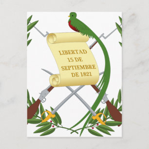 Escudo de armas de Guatemala - Coat of arms Postcard