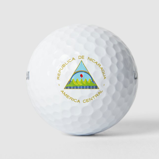 Escudo de Nicaragua Golf Balls (Front)